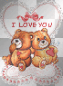 " I love You " teddy bears