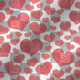 red hearts circles ' transparent background