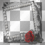 valentine frame with roses