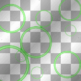 green circles