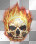 Flaming Skull