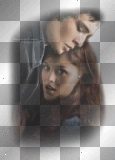 Blair Waldorf and Chuck Bass from Gossip Girl transparent Twilight modification