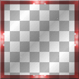 red animated lights frame