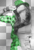 Miley colour splash green