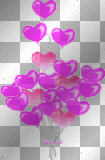 PINK HEARTS BALLOONS B75