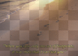 Footprints in the sand