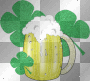 green shamrocks & beer ' animated glitter green shamrocks & beer ' animated glitter