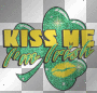 kiss me I'm Irish ' animated glitter