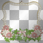 Transparent vintage glitter frame medusa
