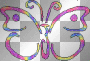 rainbow butterfly ' animated glitter sparkles