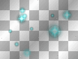 Deco teal stars