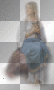woman holding flower ' transparent