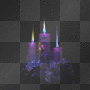 black, candles, 