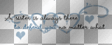 A sister is always there to defend you no matter what (Felicity Martin) quote blue/black/transparent