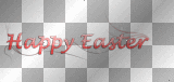 Happy Easter red text
