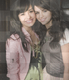 Demi Lovato And Selena Sel Gomez Pink Rosa Grey White One and the same 