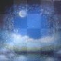 Animated background blue fantasy