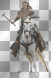 Robin auf Pferd