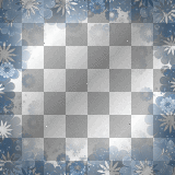 Floral frame overlay blue
