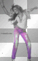 miley cyrus jeans  purple violet black white grey green color splash