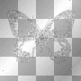 Deco Diamond Butterfly~Silver
