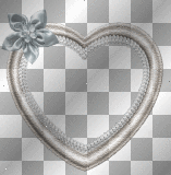 cadre coeur gris argent bleu -c