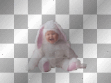 Anne Geddes white rabbit