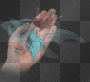 Animated Fairy in a hand  [by crissandy]