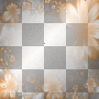 Flowers background frame overlay orange