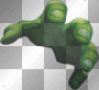 green hand