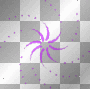 neon pink starburst ' animated spinning