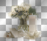LATO SPRING SUMMER TRANSPARENT  WHITE DECO FLOWER