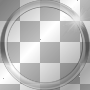 RAMCIA  FRAME TRANSPARENT BORDER CIRCLE SILVER