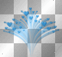 Deco_Shower-Of-Hearts Flower~Blue