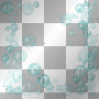 Bubbles frame teal