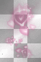 Glowing deco hearts pink