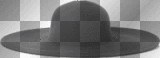 LATO SPRING TRANSPARENT SUMER HAT BLACK