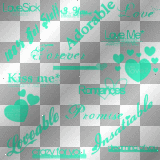 Deco_Words_Of _Love  BG~Teal