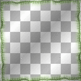 Pearls frame green