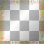 Floral frame overlay orange green 
