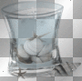 LATO SUMMER TRANSPARENT DECO CANDLE SHELL BLUE LATO SUMMER TRANSPARENT DECO CANDLE SHELL BLUE