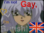 Bakura's not gay, he's british!