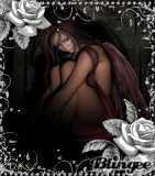 la fille dans le noir