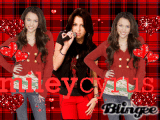 miley in red
