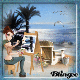 Cartoon of the Week..Painting Beach Scene - BBP Cartoon of the Week..Painting Beach Scene - BBP