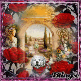paisaje con flores