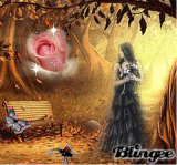 Girl in woods