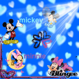 minnie and mickey mouse