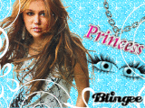 miley in azzurro