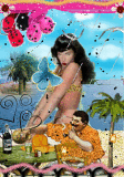 bettie page and the beach